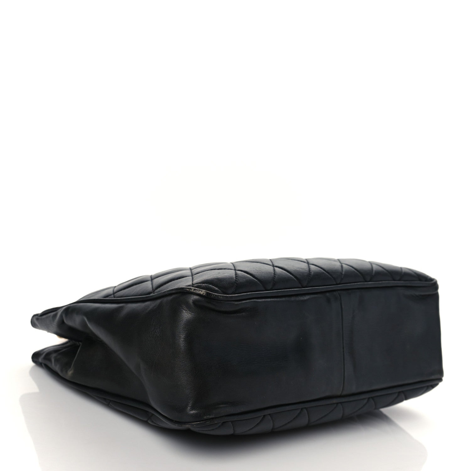 Chanel Lambskin Quilted CC Shopping Tote Black 3 of 9