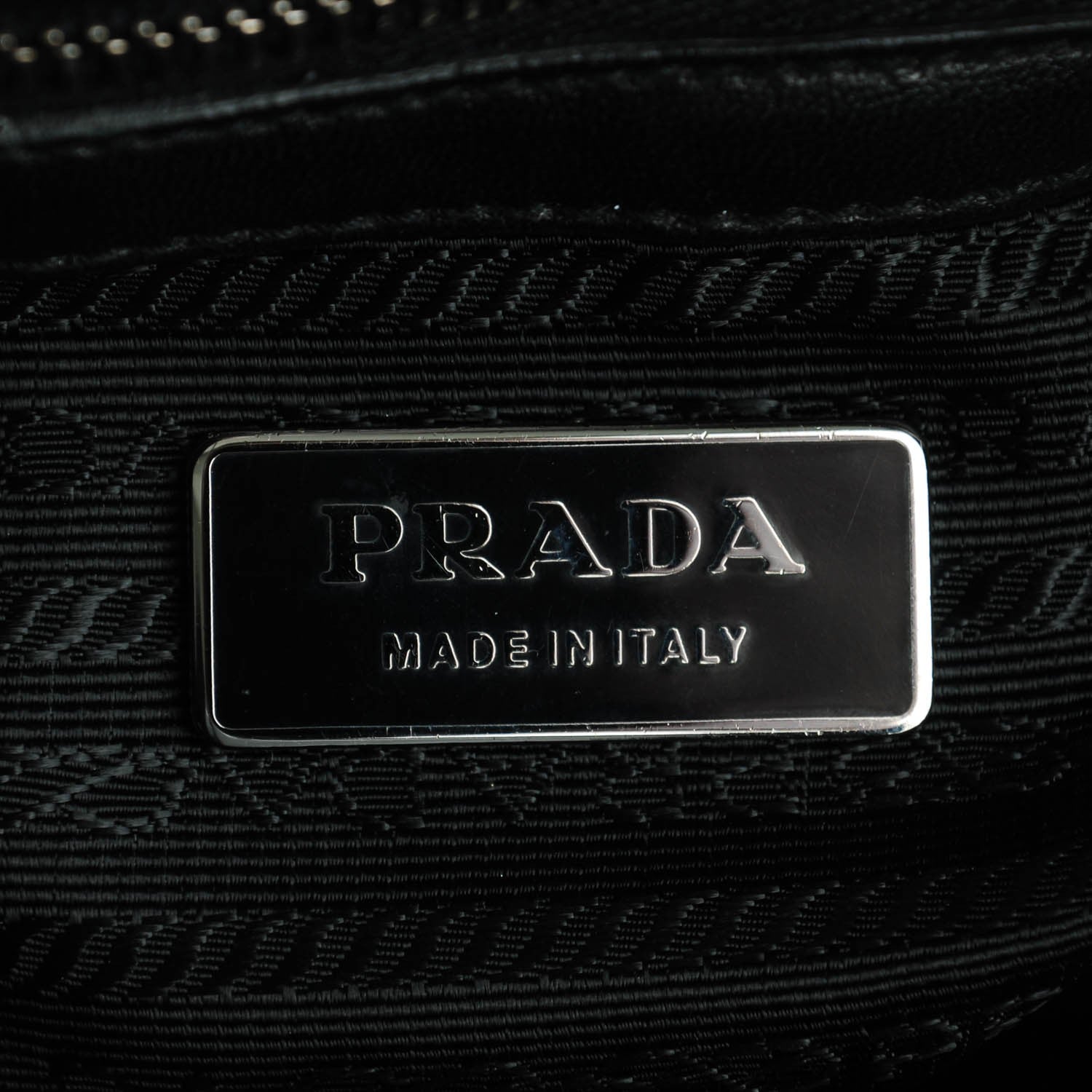 Prada Vernice Gaufre Tote Black 6 of 7