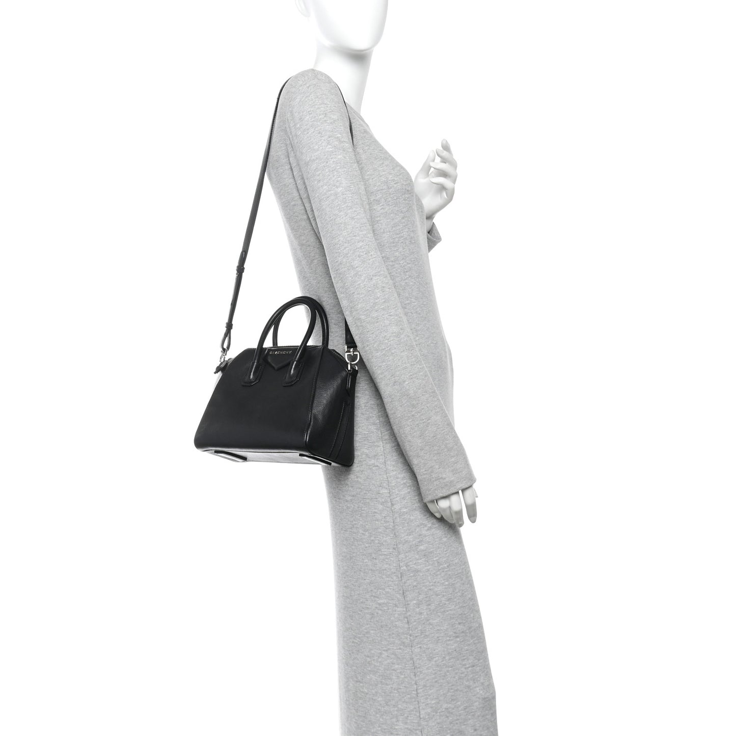 Sugar Goatskin Mini Antigona Black