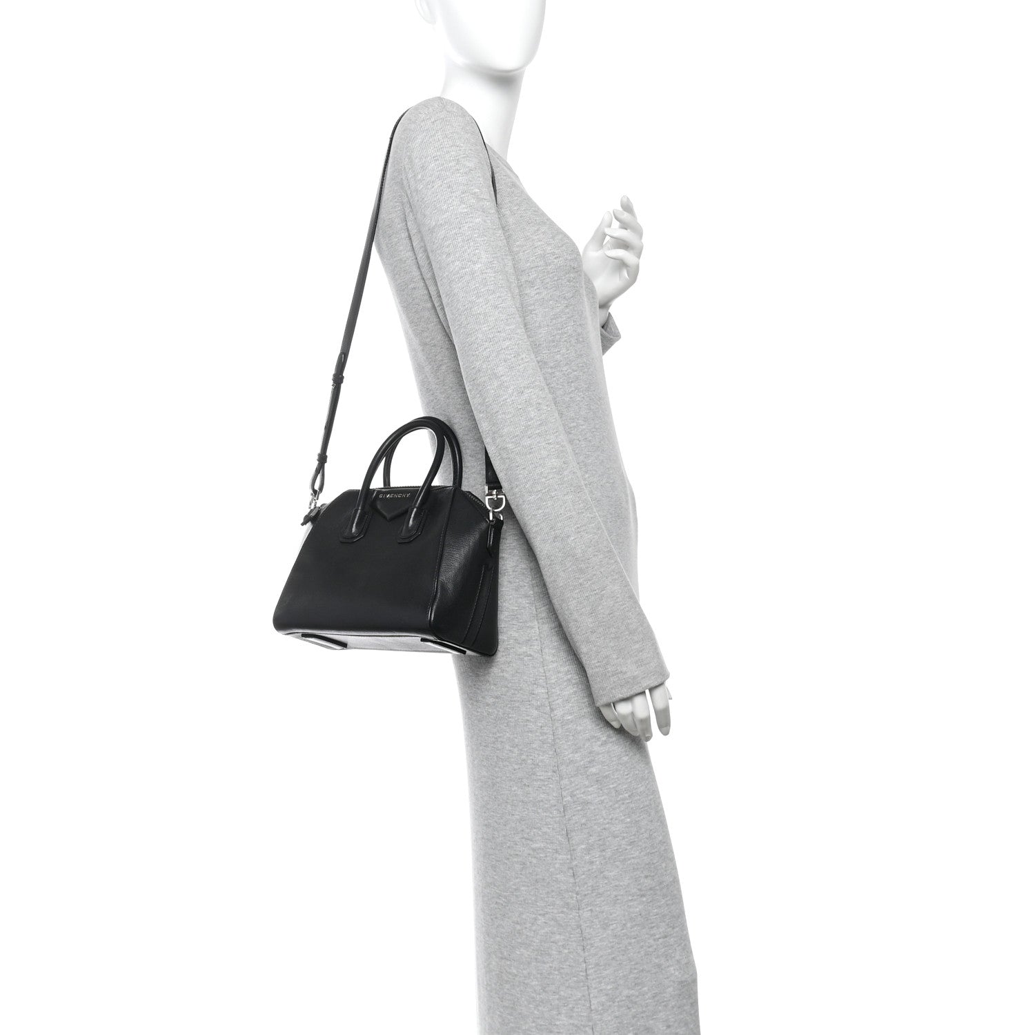 Givenchy Sugar Goatskin Mini Antigona Black 2 of 10