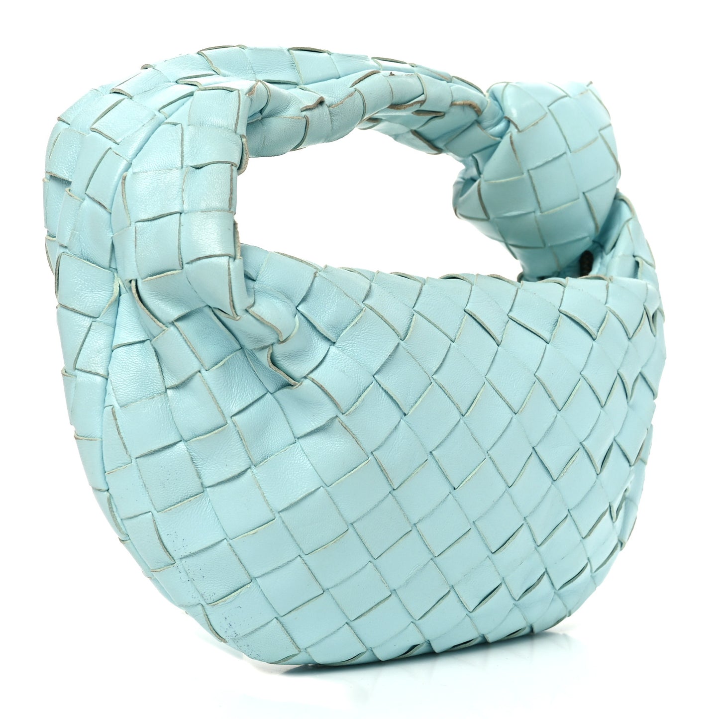 Nappa Intrecciato Mini Jodie Pale Blue
