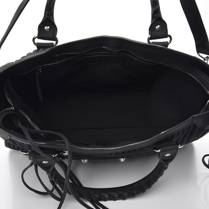 Balenciaga Ribbed Neoprene Classic Silver Hardware City Black 6 of 12