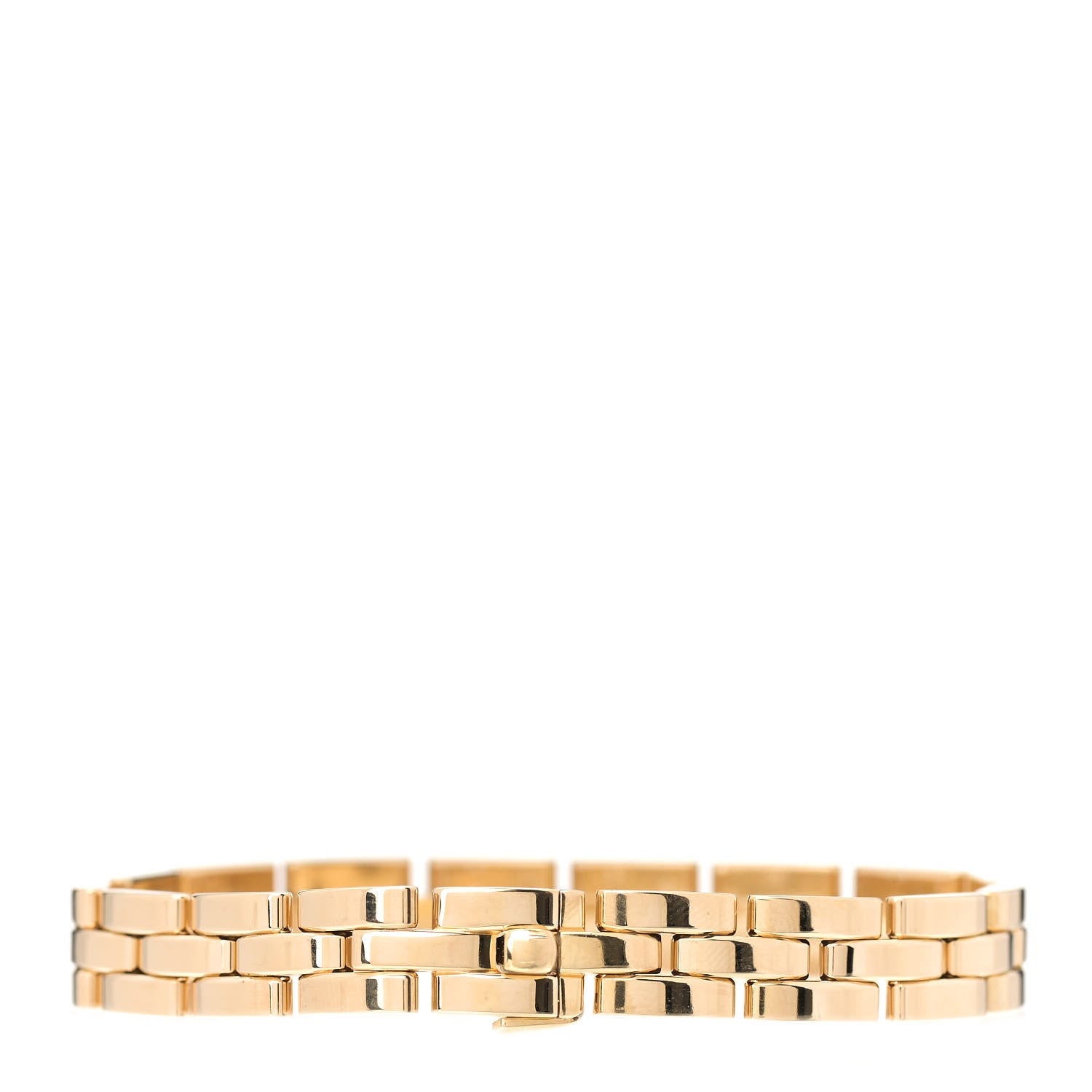 Cartier 18K Yellow Gold Panthere Maillon 3 Link Bracelet 3 of 5