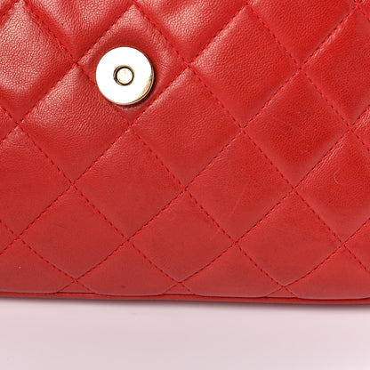 Chanel Lambskin Quilted CC Tassel Flap Red 12 of 26