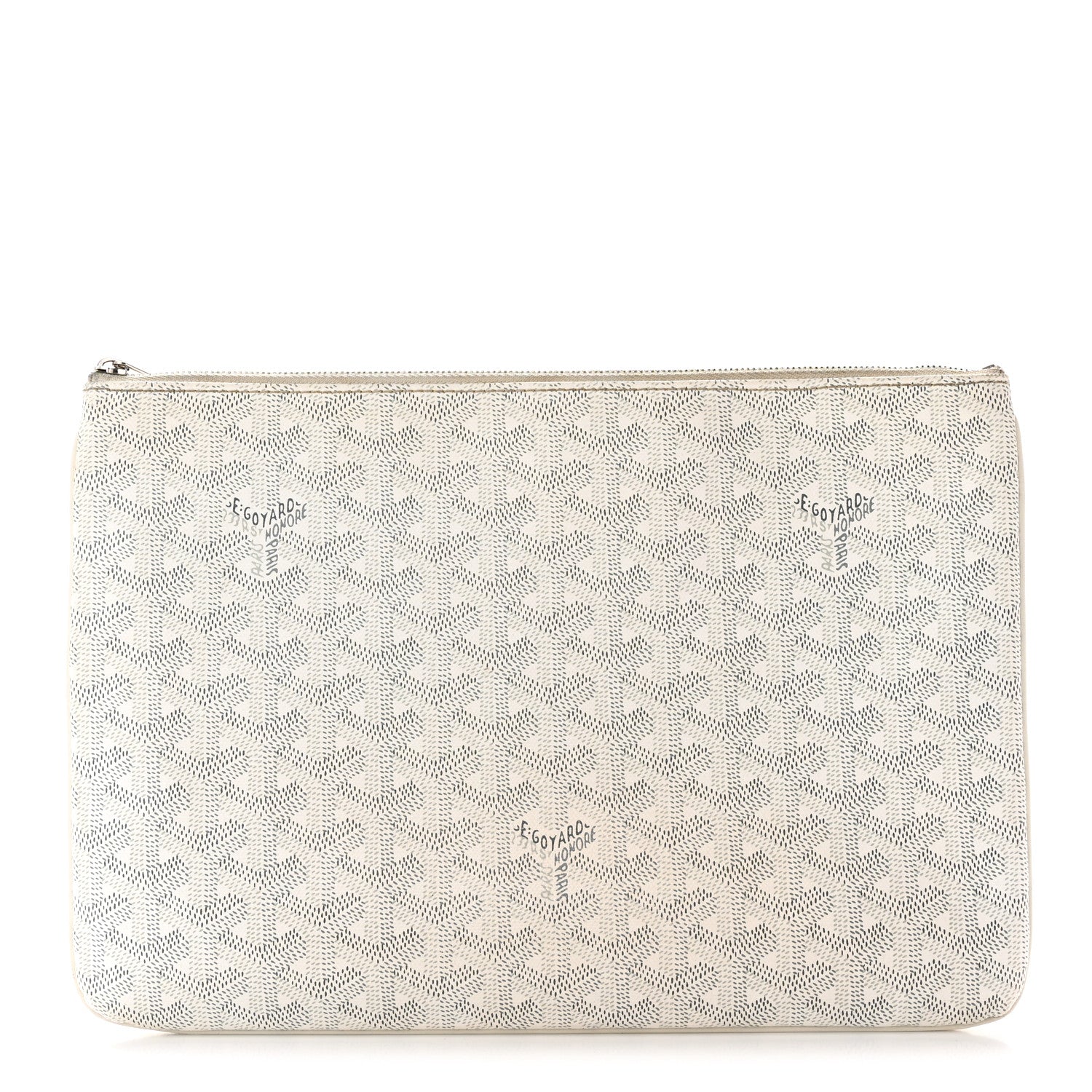 Goyard Goyardine Senat Pochette MM White 1 of 14