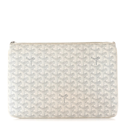 Goyard Goyardine Senat Pochette MM White 1 of 14