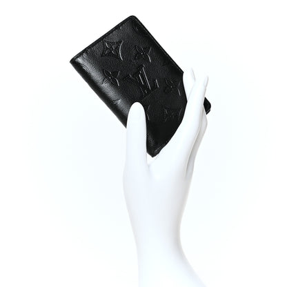 Louis Vuitton Calfskin Monogram Shadow Pocket Organizer Black 2 of 7