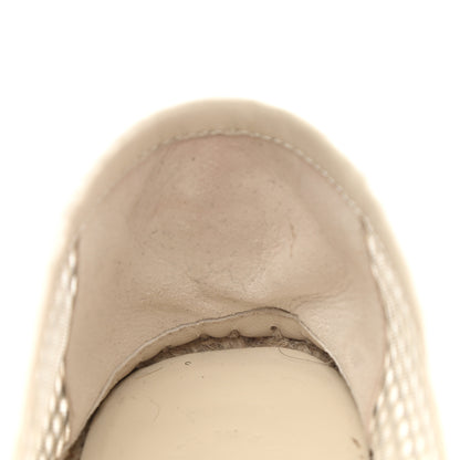 Chanel Mesh Grosgrain CC Espadrilles 37 Beige Black 9 of 10