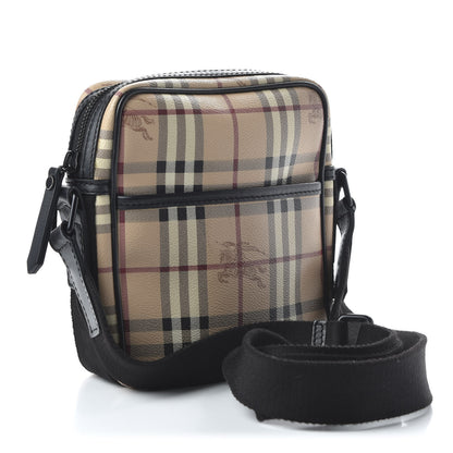 Burberry Haymarket Check Small Messenger Black 3 of 10