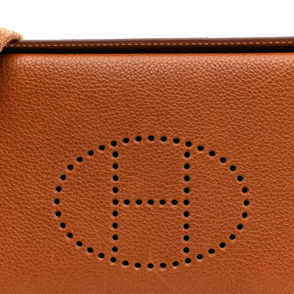 Hermes Barenia Faubourg Videpoches Fauve Gold 8 of 13