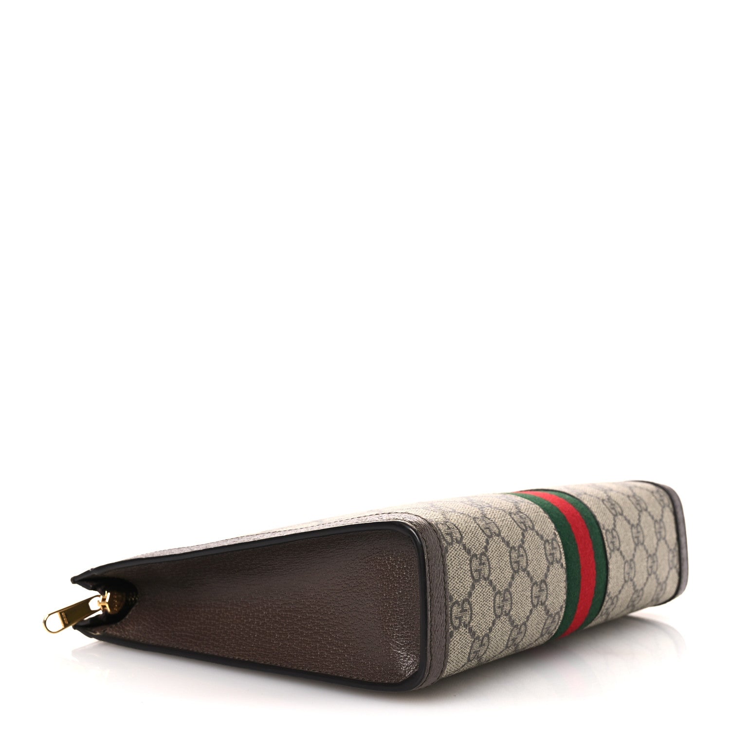 Gucci GG Supreme Monogram Web Ophidia Pouch Brown 4 of 11