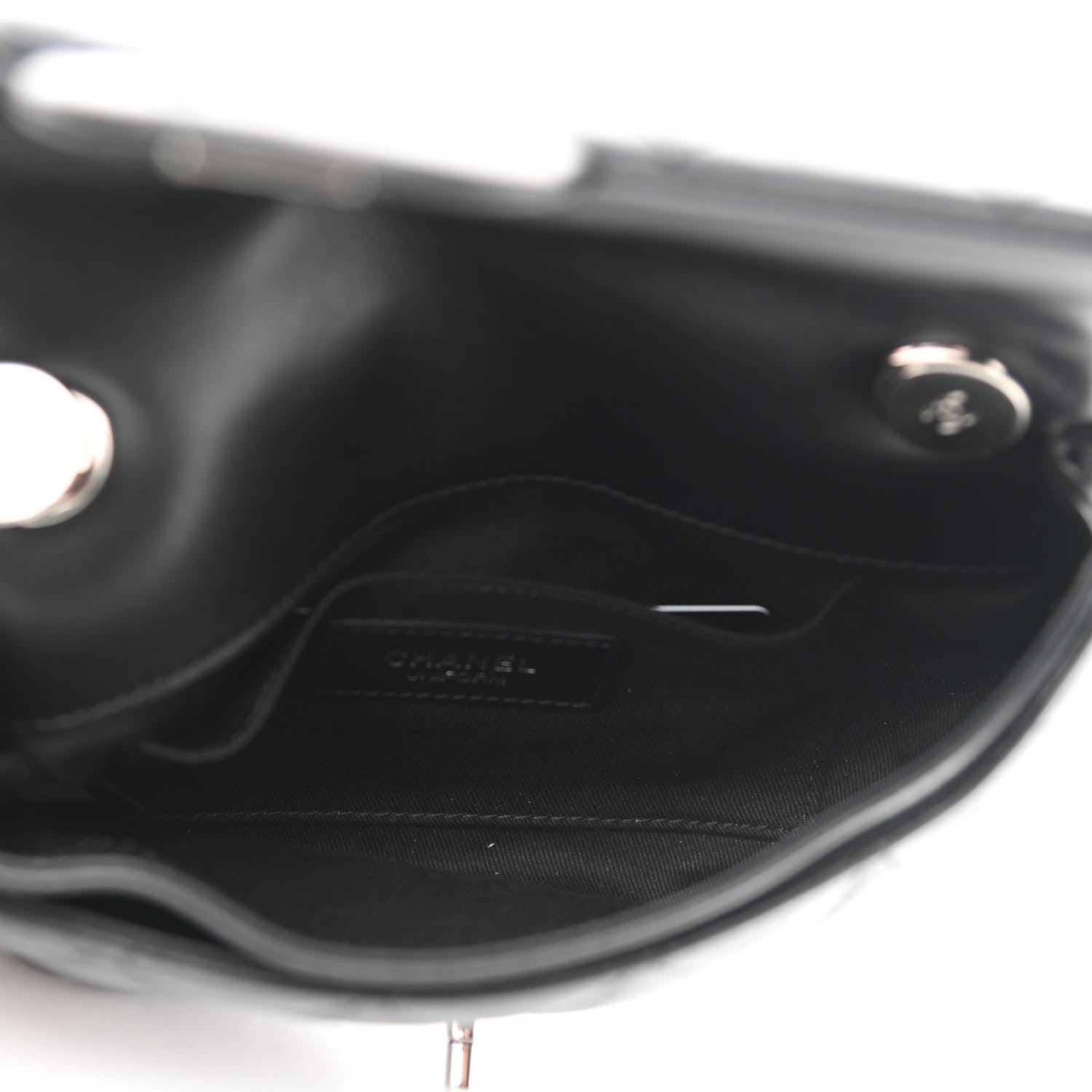 Chanel Calfskin Quilted CC Uniform Flap Belt Bag Black 5 of 10