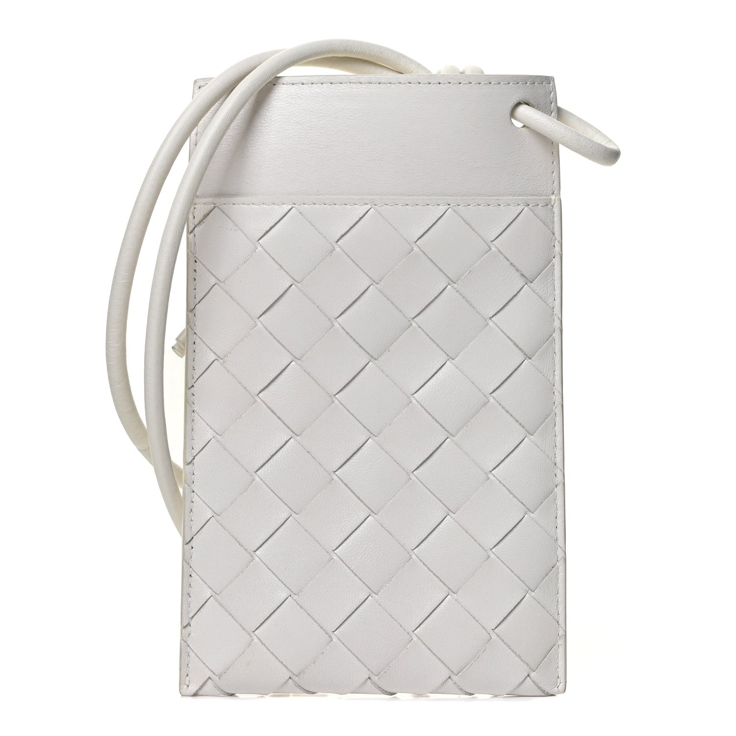 Nappa Intrecciato iPhone Wallet White
