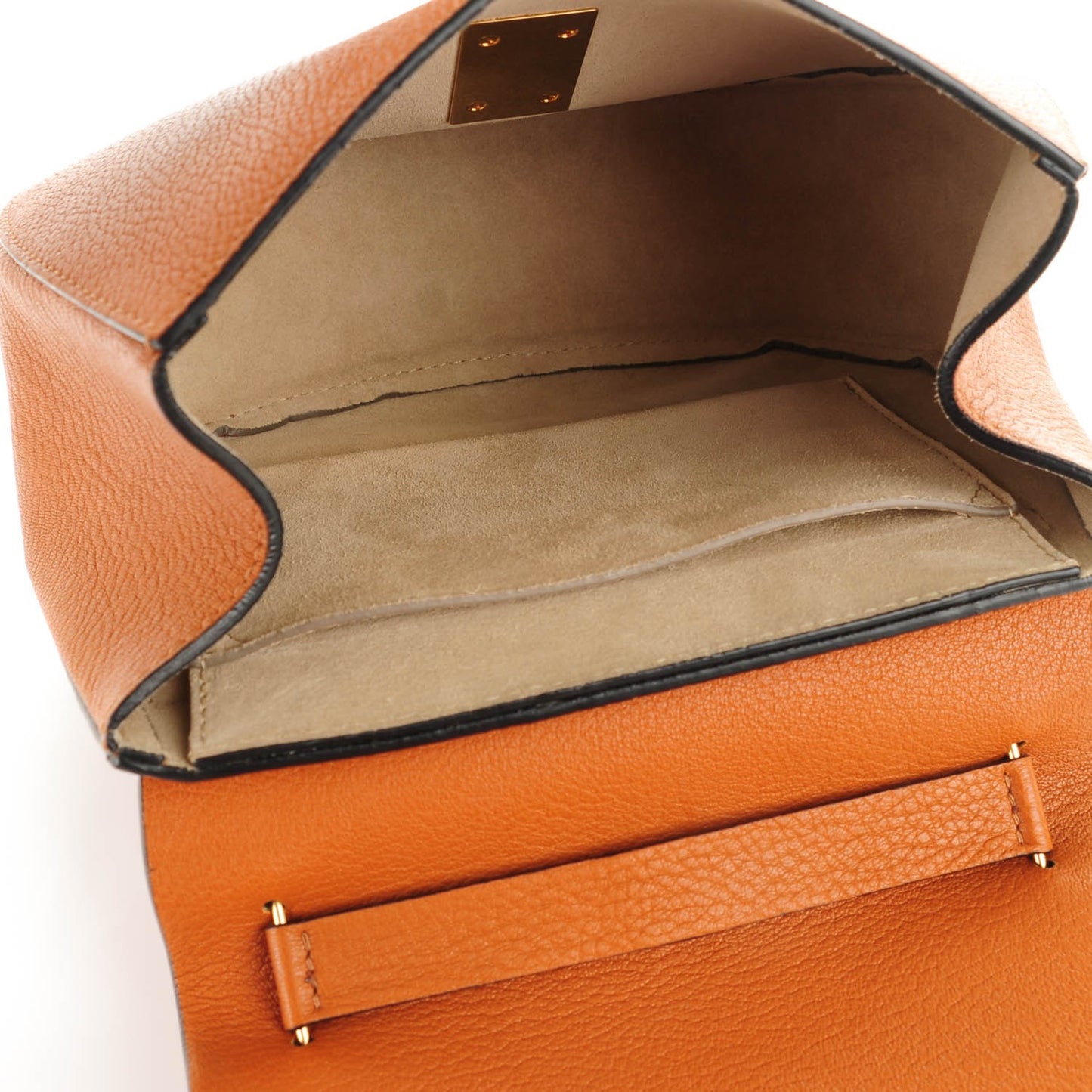 Grained Lambskin Drew Shoulder Bag Caramel