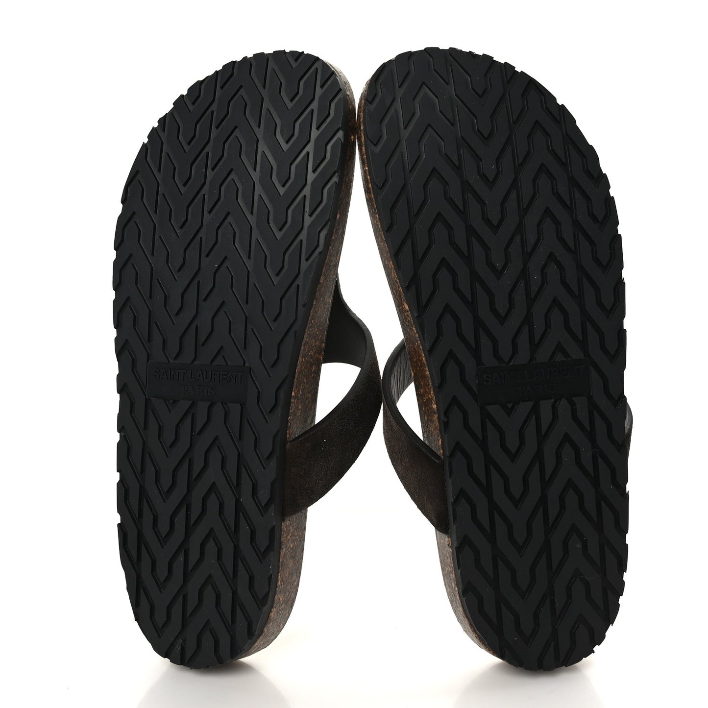 Suede Jimmy Thong Flat Sandals 38 Chocolate