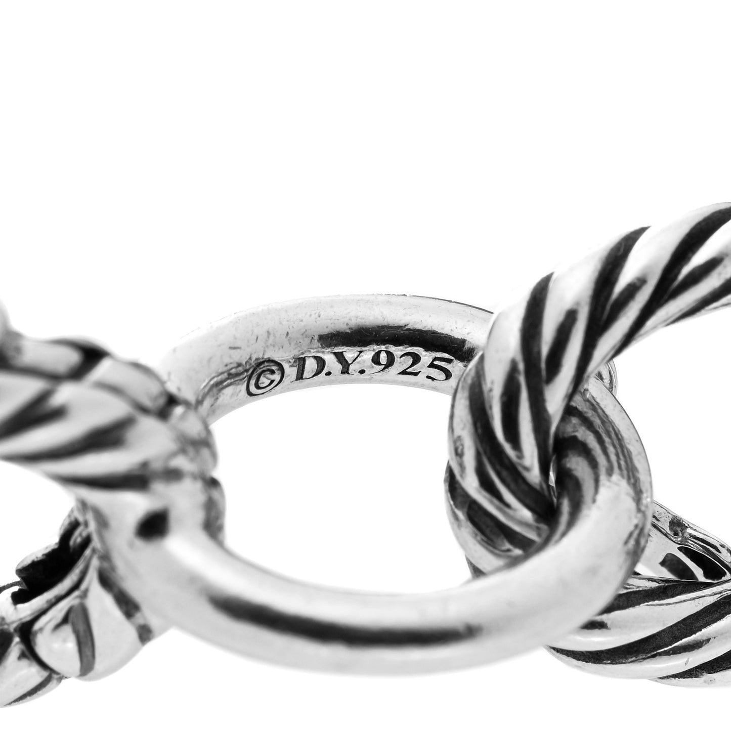 Sterling Silver 12mm Oval Link Necklace