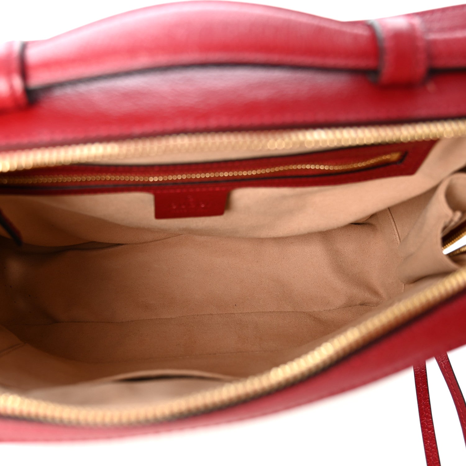 Gucci Suede Calfskin Web Small Ophidia Top Handle Shoulder Bag New Blue Romantic Cherry 4 of 9