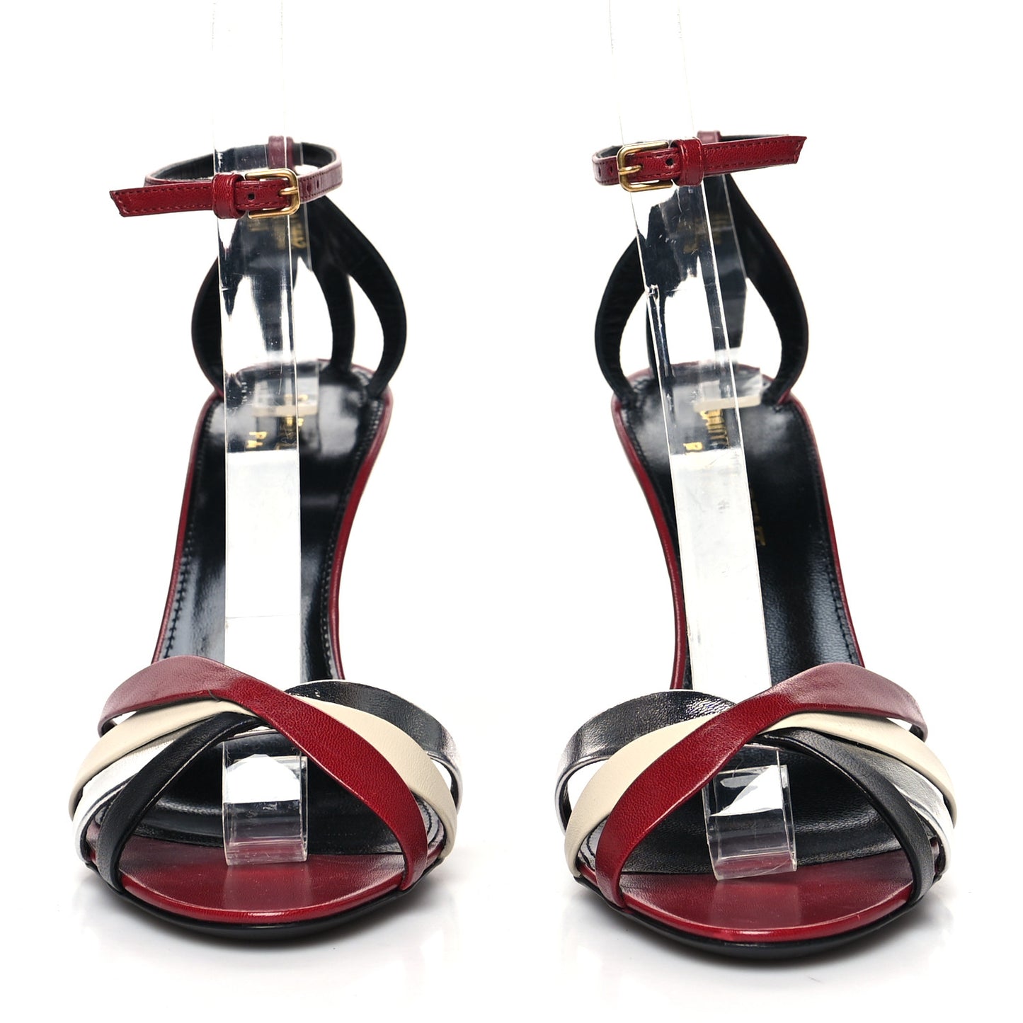 Calfskin Kristen 95 Sandal Heels 36 Red