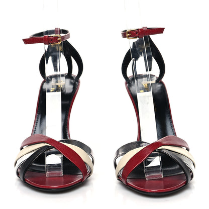 Saint Laurent Calfskin Kristen 95 Sandal Heels 36 Red 2 of 7