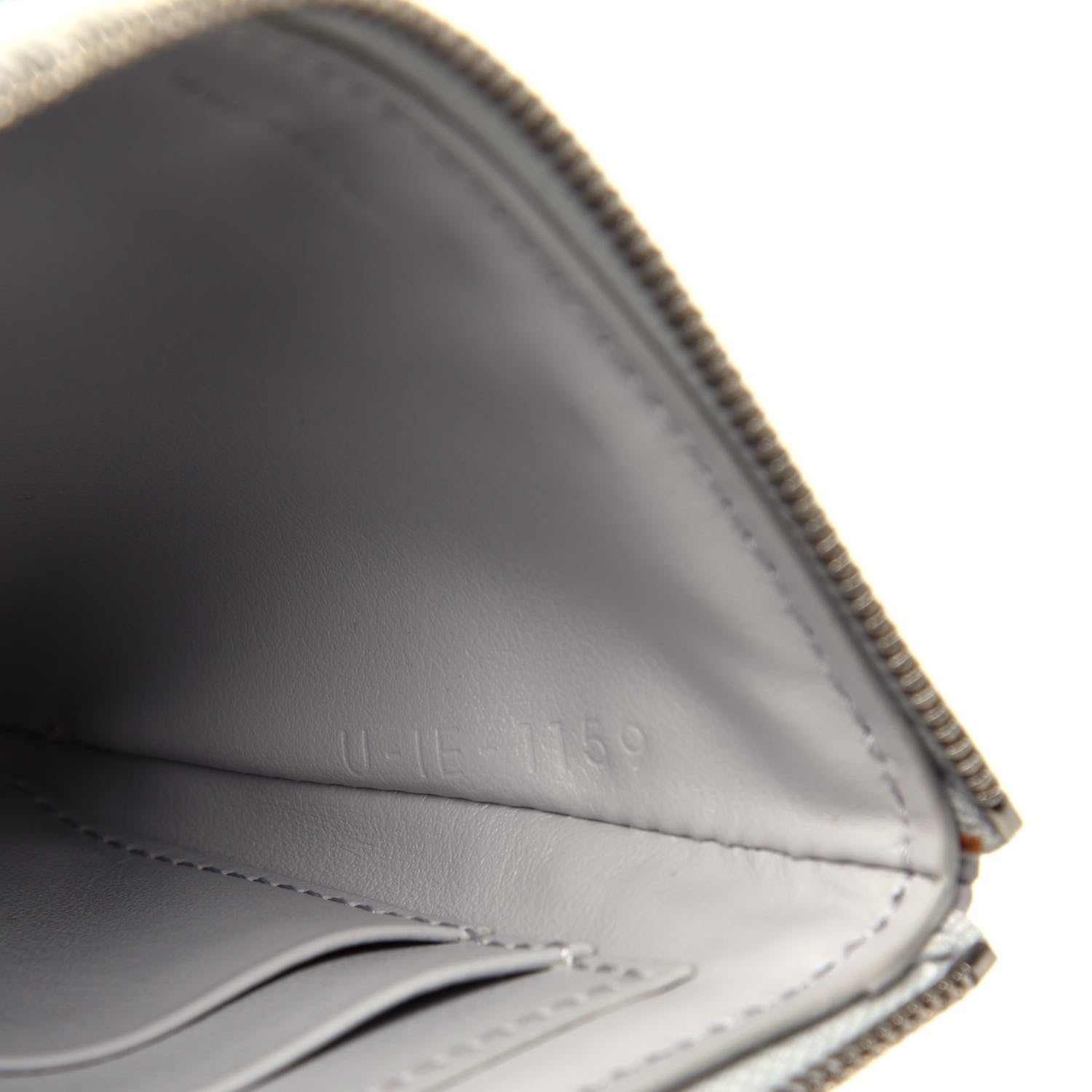 Celine Calfskin Quilted C Charm Coin Card Pouch Grey 8 of 8