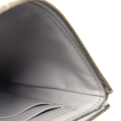 Celine Calfskin Quilted C Charm Coin Card Pouch Grey 8 of 8