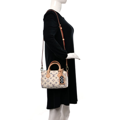 Louis Vuitton Monogram Jacquard Fabric Speedy Bandouliere 20 Multicolor Beige 2 of 8