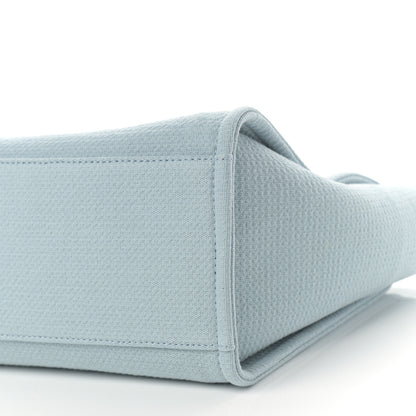 Chanel Mixed Fibers Small Deauville Tote Light Blue 10 of 11