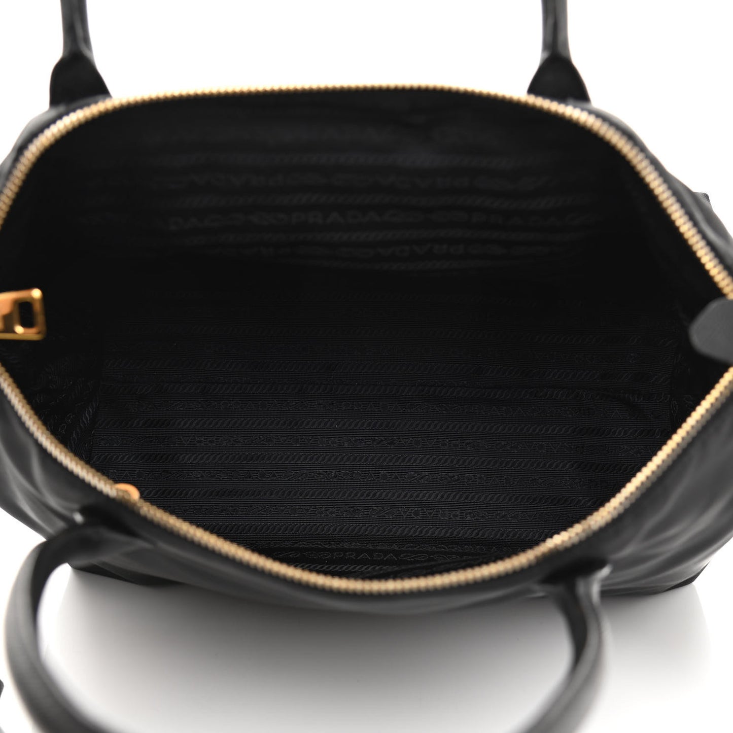Tessuto Nylon Saffiano Tote Black