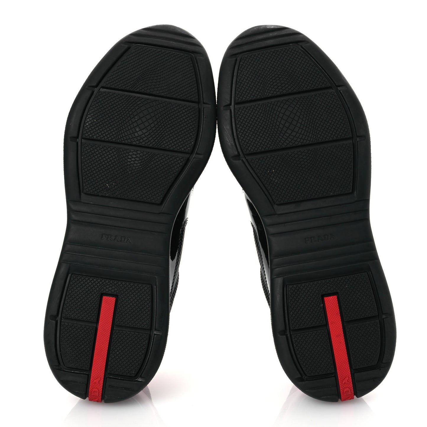 Patent Mens America's Cup Patchwork Sneakers 8 Black Red