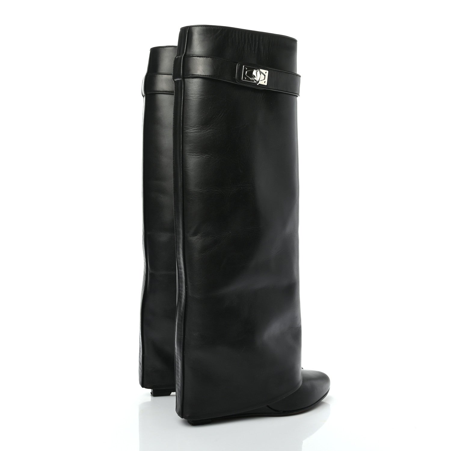 Givenchy Calfskin Newton Over The Knee Boots 36.5 Black 4 of 9
