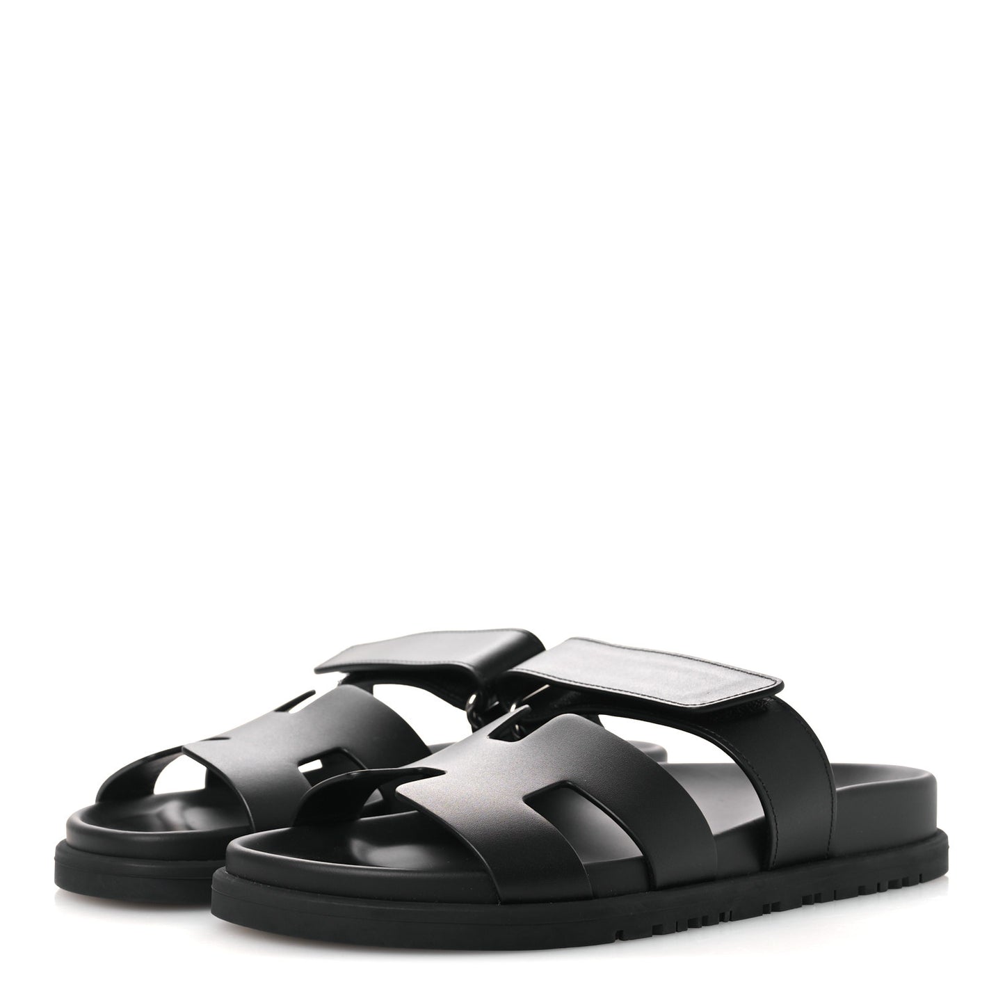 Calfskin Womens Chypre Sandals 36 Black