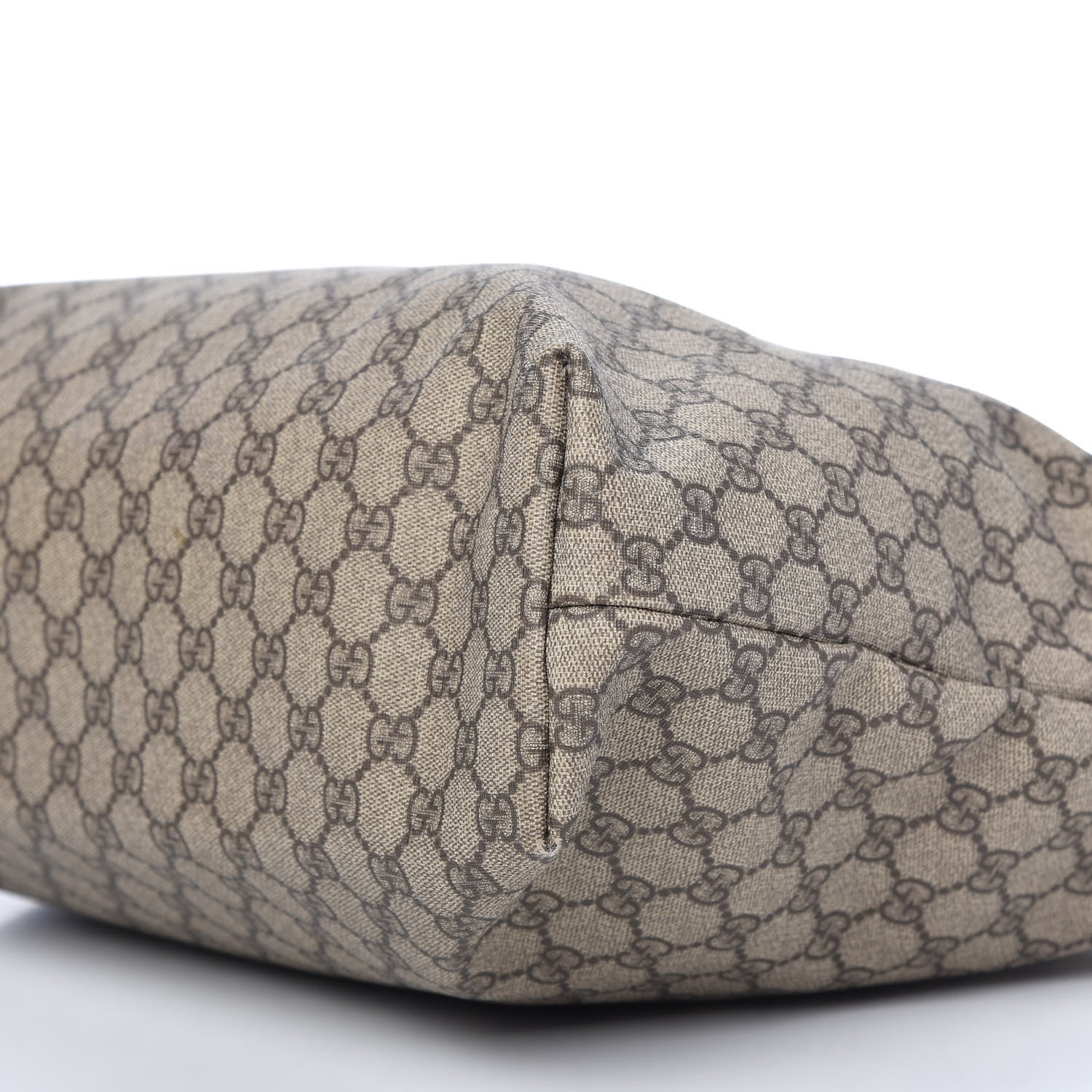 Gucci GG Supreme Monogram Medium Zippered Shopping Tote Off White 7 of 11