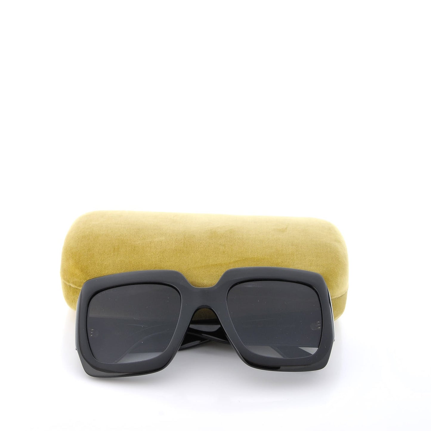 Acetate Square Frame Sunglasses GG0053S Black