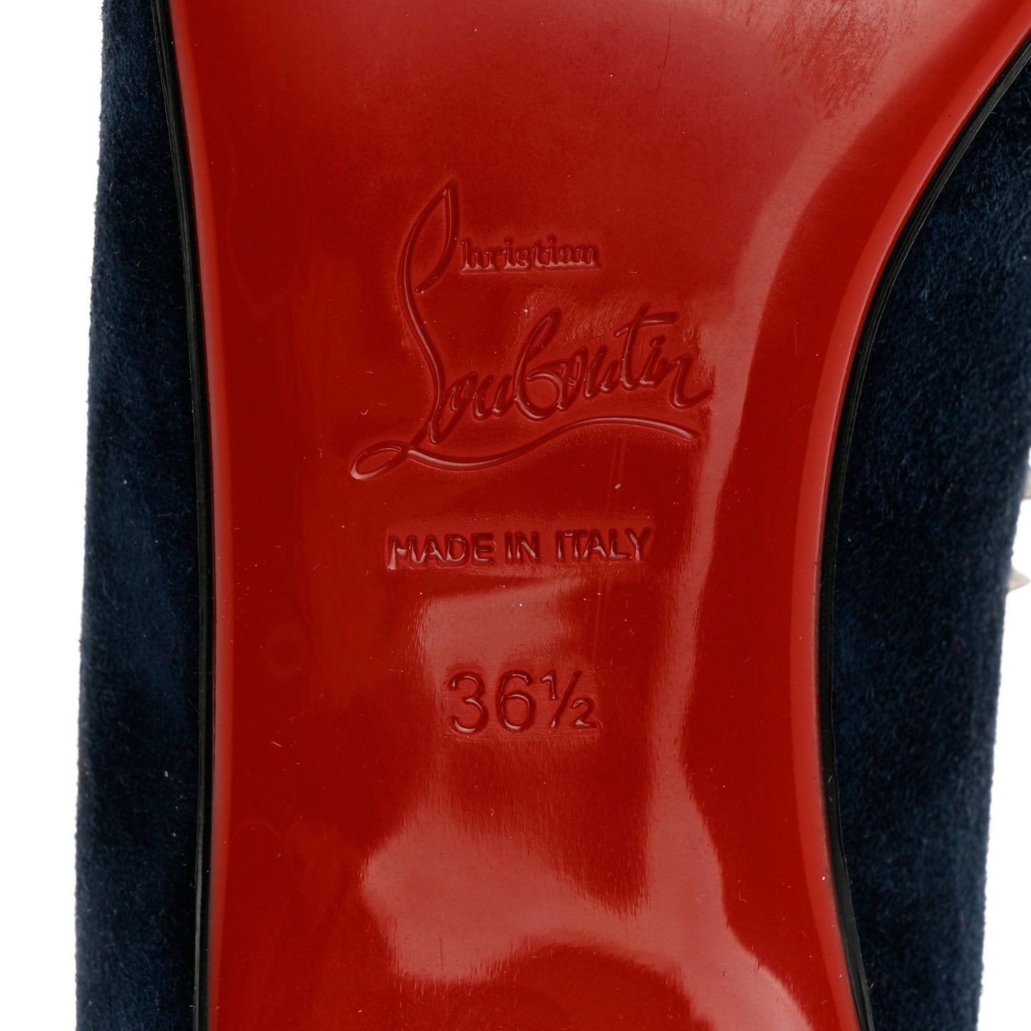 Veau Velours Anjalina Flats 36.5 Navy