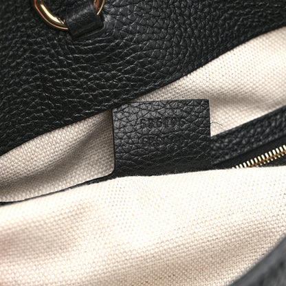 Gucci Pebbled Calfskin Medium Soho Chain Shoulder Bag Black 7 of 11