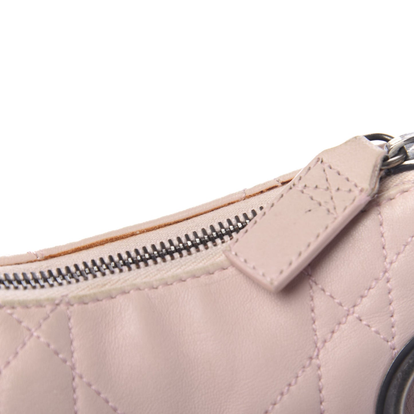 Lambskin Cannage Small Hobo Light Pink