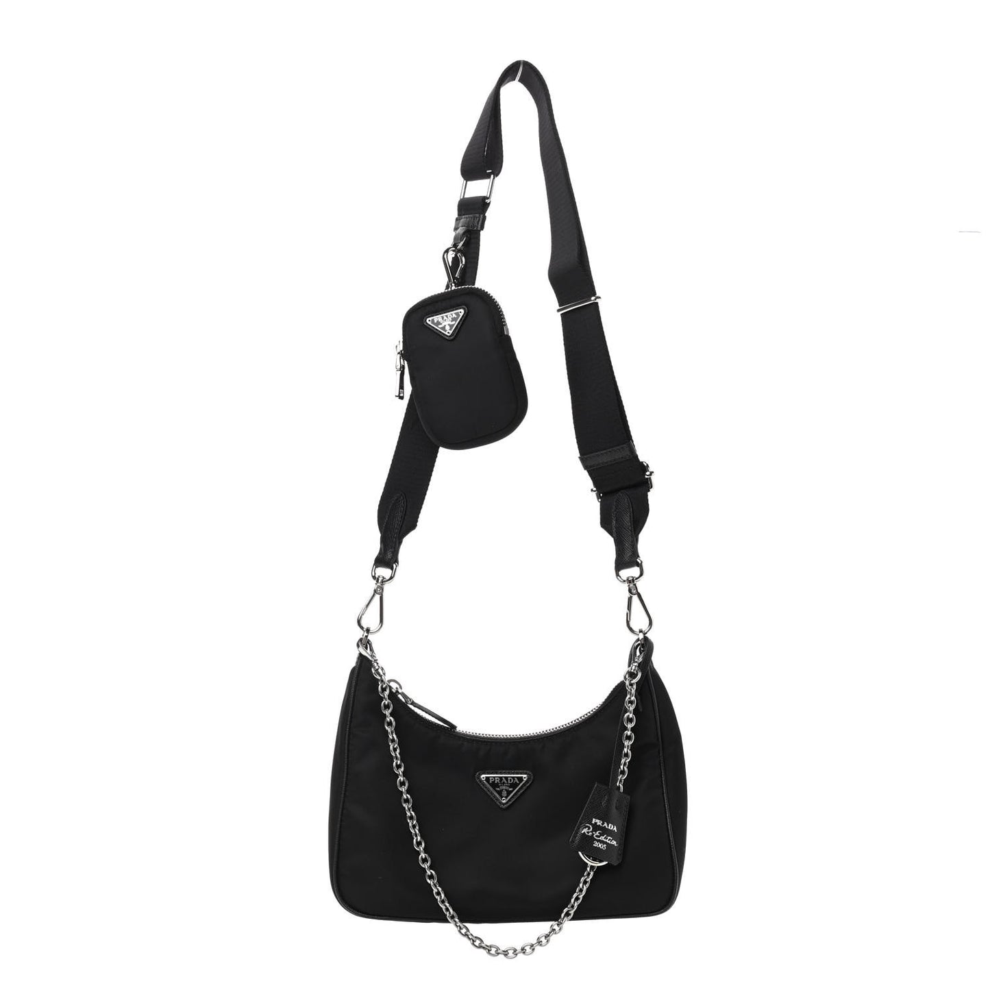 Nylon Re-Edition 2005 Shoulder Bag Black