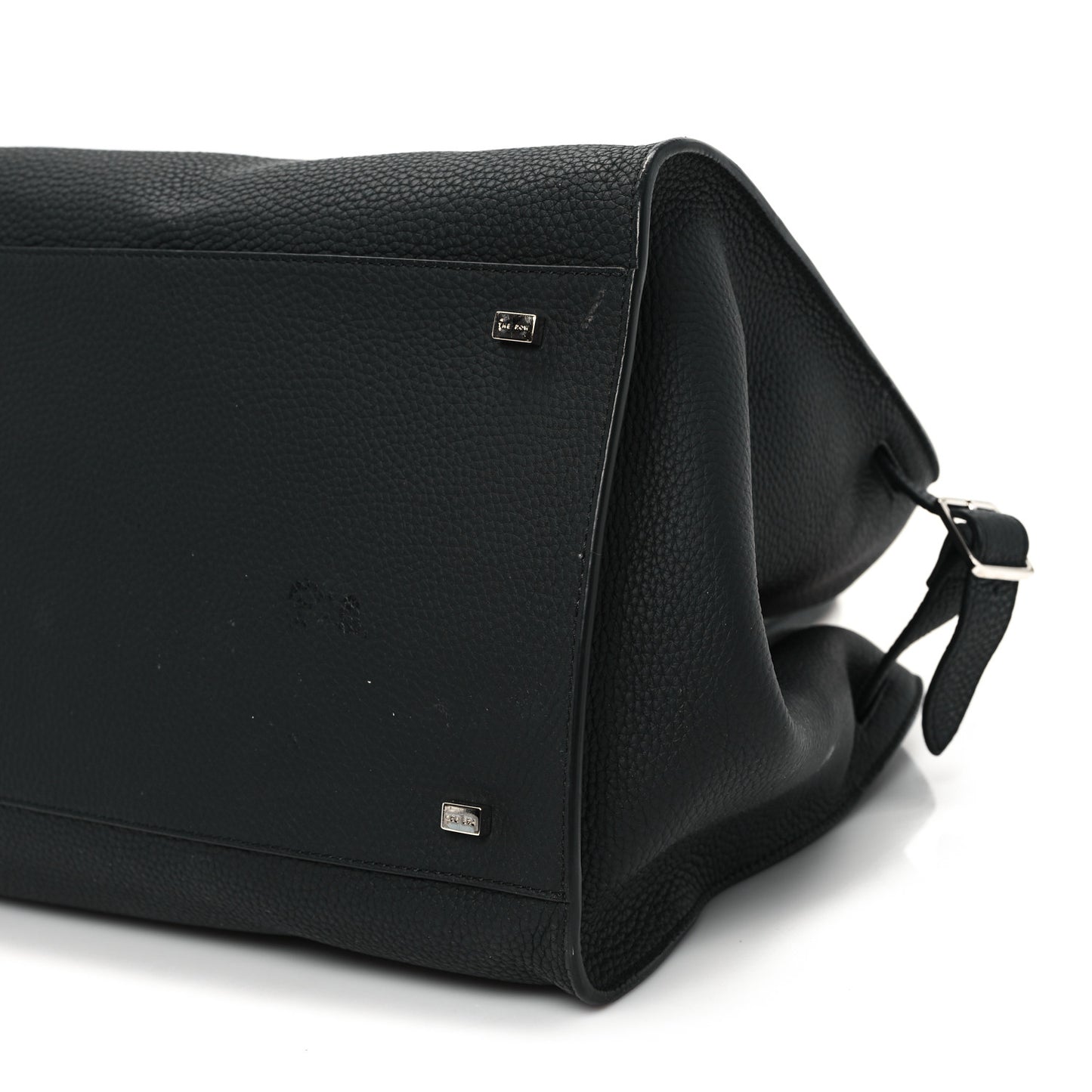 Matte Grained Calfskin Soft Margaux 15 Black