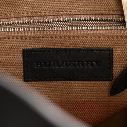 Burberry Grainy Calfskin House Check Medium Maidstone Black 6 of 14