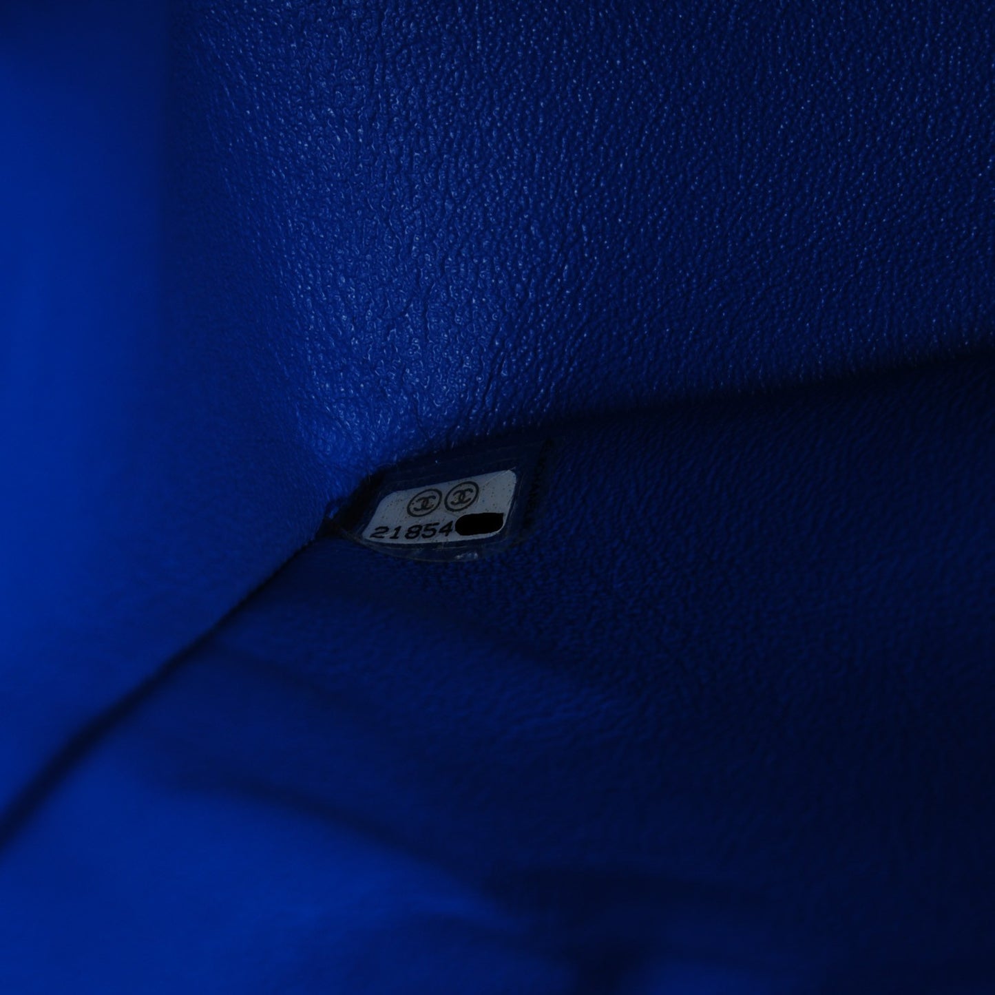 Lambskin Quilted Jumbo Double Flap Blue