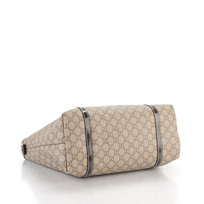 Gucci GG Plus Monogram Tattoo Heart Medium Joy Tote Dark Brown 4 of 13