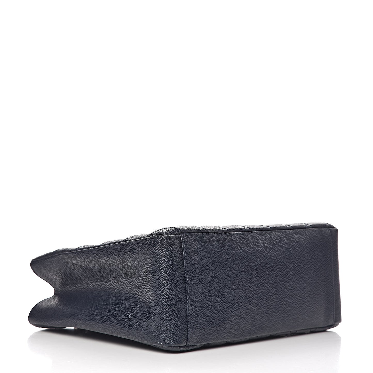 Caviar Quilted Grand Shopping Tote GST Dark Navy Blue