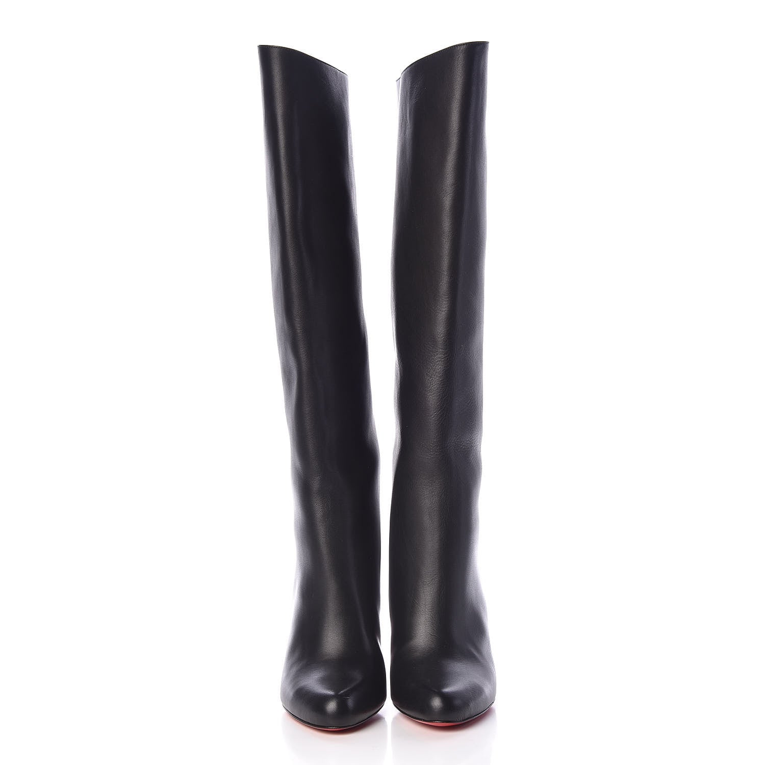 Christian Louboutin Calfskin Opera Marmara Botta 85 Tall Boots 39 Black 2 of 8