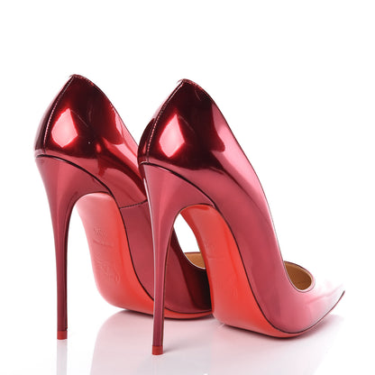 Christian Louboutin Metallic Patent So Kate 120 Pumps 38.5 Loubi 4 of 8