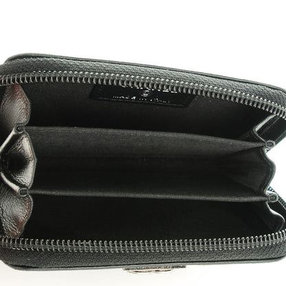 Chanel Lambskin Quilted Zip Around Boy Coin Purse Wallet Black 5 of 7