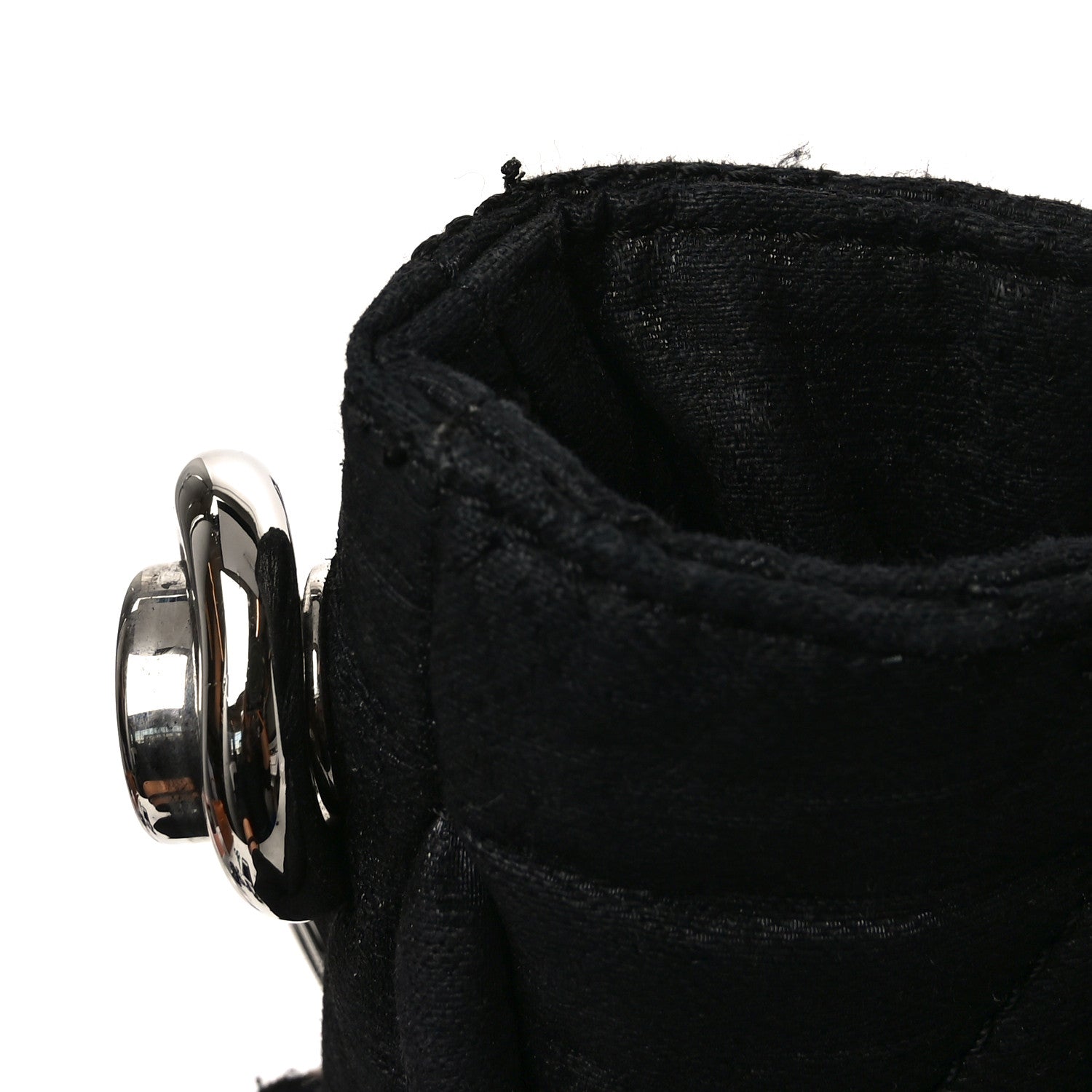 Chanel Crinkled Coated Canvas Le Marais Hobo Black 11 of 12