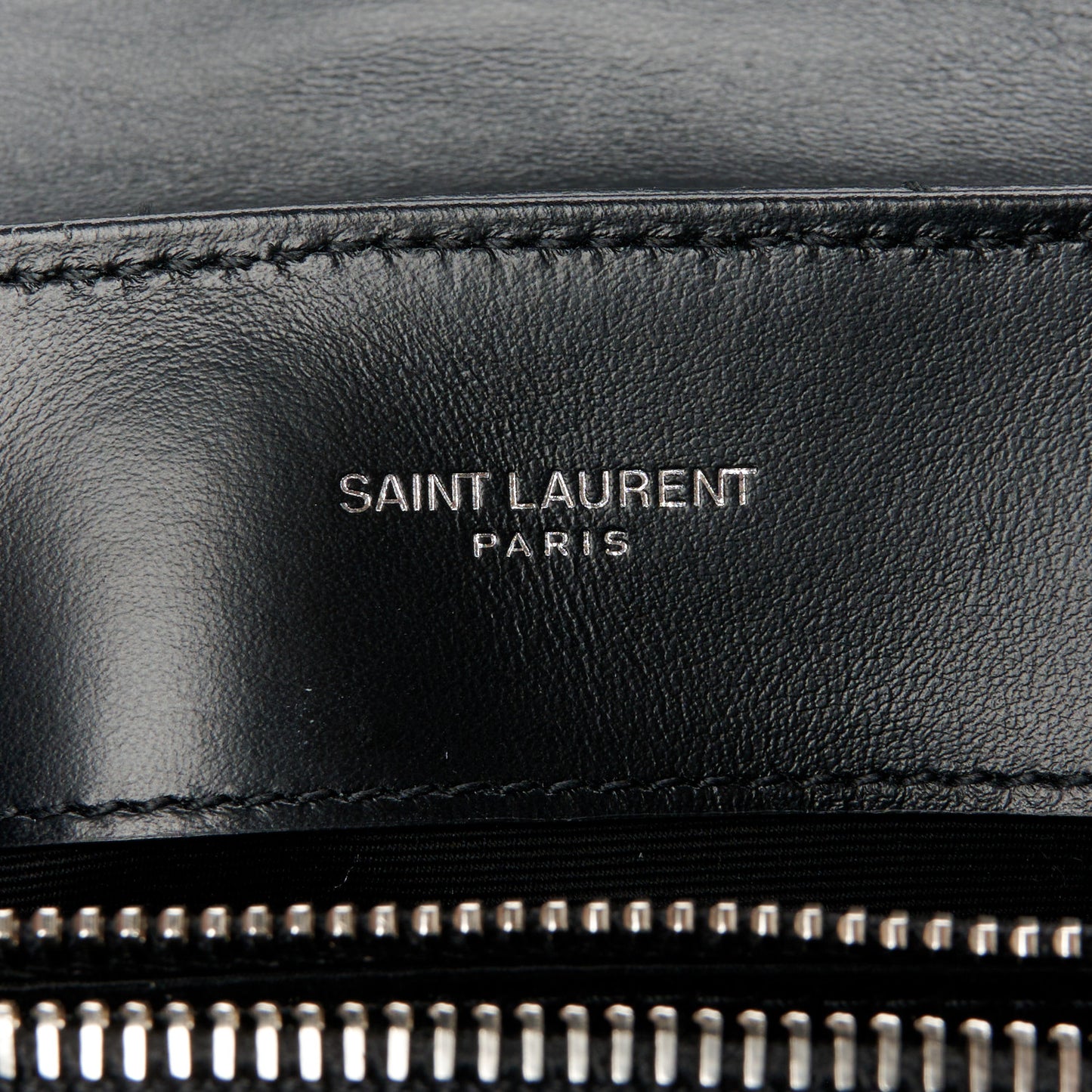 Calfskin Y Quilted Monogram Small Loulou Chain Satchel Black