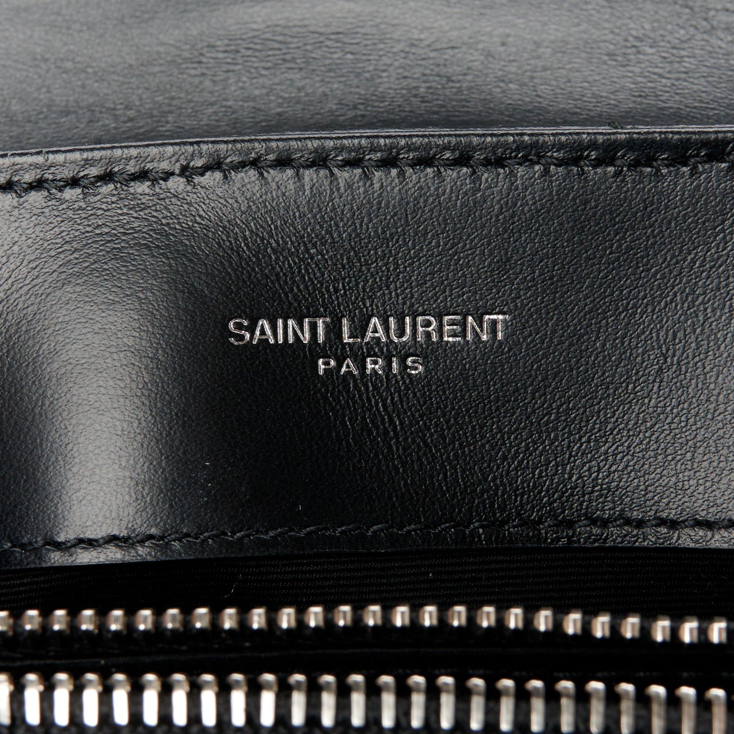 Saint Laurent Calfskin Y Quilted Monogram Small Loulou Chain Satchel Black 6 of 12
