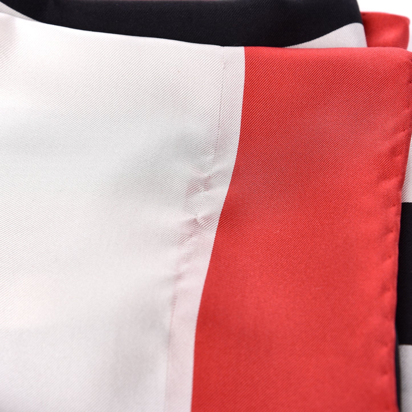 Silk Gucci World Square Scarf Ivory Red