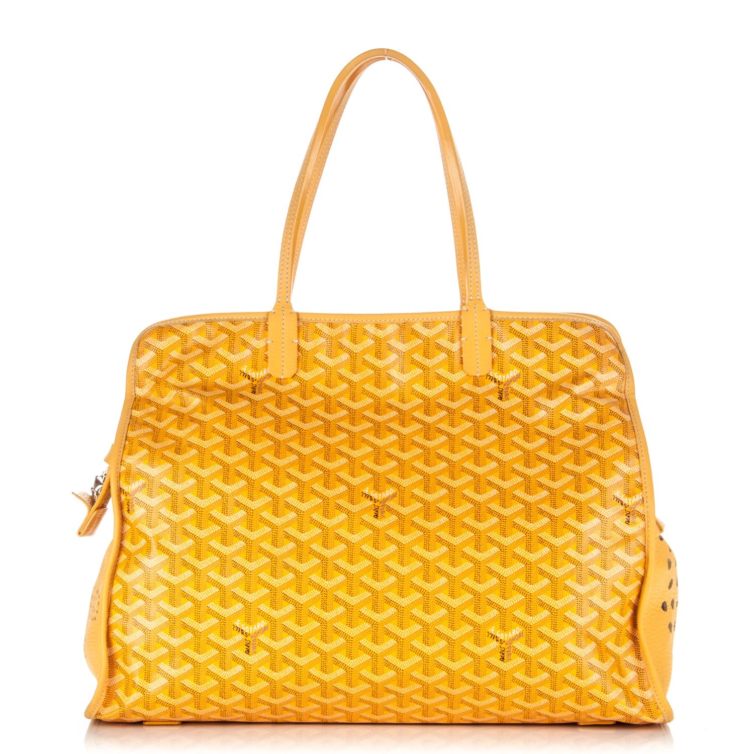Goyard Goyardine Sac Hardy Pet Carrier PM Yellow 1 of 6